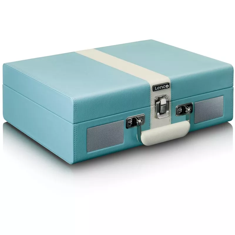 Tocadiscos de accionamiento por correa Lenco TT-110 Azul Blanco semiautomático