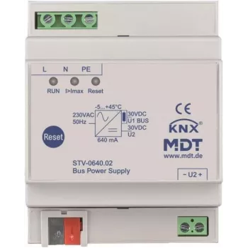 MDT - Alimentación de bus 4TE (anteriormente 6TE) carril DIN 640mA (STV-0640.02)
