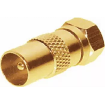 Adaptador ShiverPeaks 85323-G conector macho IEC a conector macho F, conector dorado