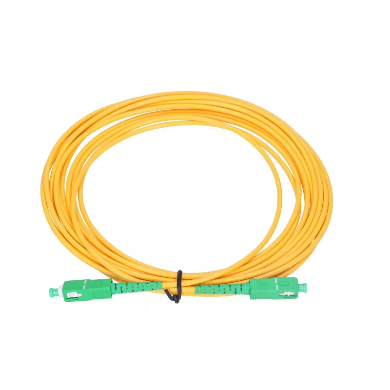 Cable de parcheo Extralink SC/APC–SC/APC monomodo simplex G.652D 3,0 mm 0,5 m