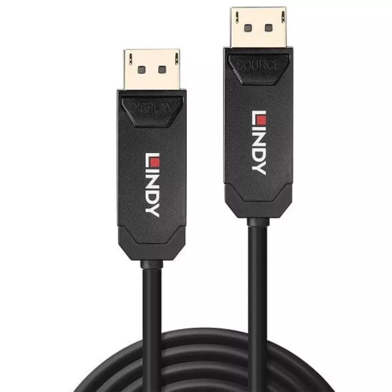 Lindy Cable DP 2.0 UBHR10 híbrido de fibra óptica de 50 m