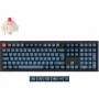 V6 Max, teclado gaming negro/azul-gris, distribución DE, Gateron Jupiter Red, Hot-Swap, RGB