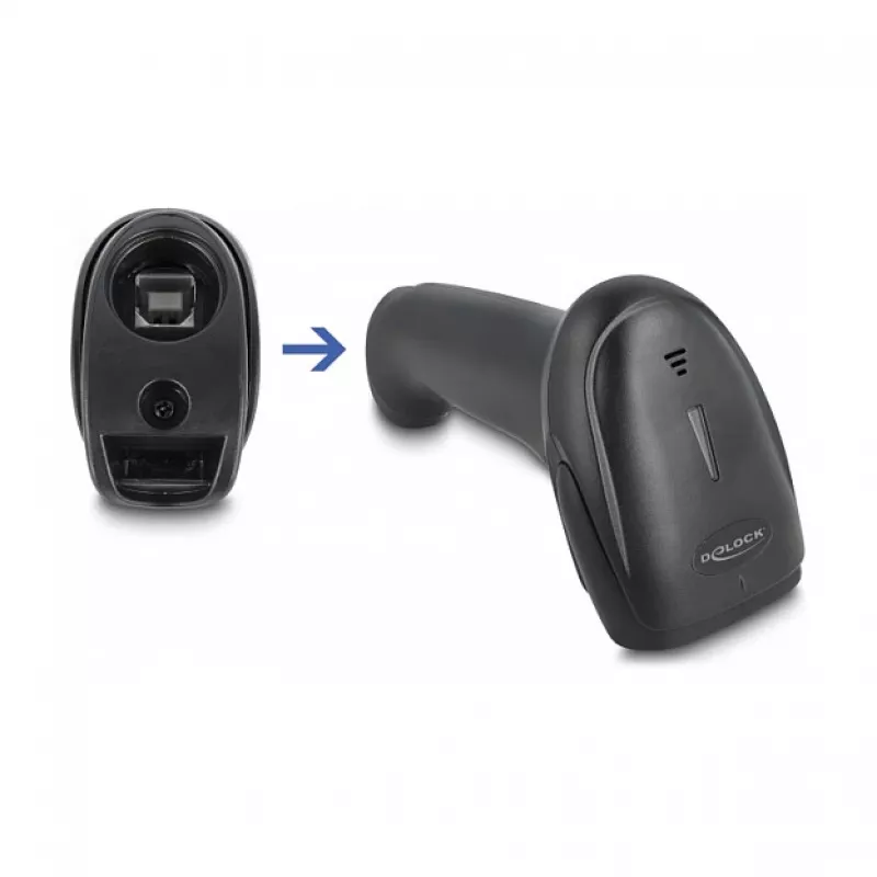 Lector de códigos de barras de mano DeLOCK 90564 1D láser Bluetooth USB