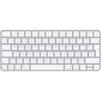 Teclado Apple Magic universal USB Bluetooth QWERTY español blanco