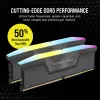 CORSAIR VENGEANCE RGB 32GB 2x16GB DDR5 6000MT/s DIMM Unbuffered 36-44-44-96 Std PMIC AMD EXPO disipador gris PCB negro 1,4V