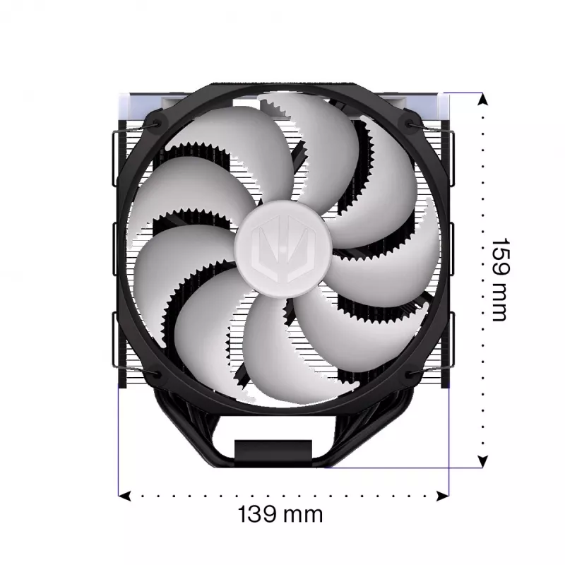 ENDORFY Fortis 5 ARGB disipador de CPU por aire, negro