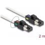 Cable de red DeLOCK conector macho RJ45 a conector macho RJ45 Cat.6A S/FTP 2 m blanco