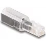 Adaptador de cable DeLOCK 88168 RJ10 negro transparente conexiones doradas