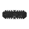 Carcasa para SSD M.2 SilverStone SST-MS13, USB 3.2 Gen 2, pantalla de estado RGB LED, negra