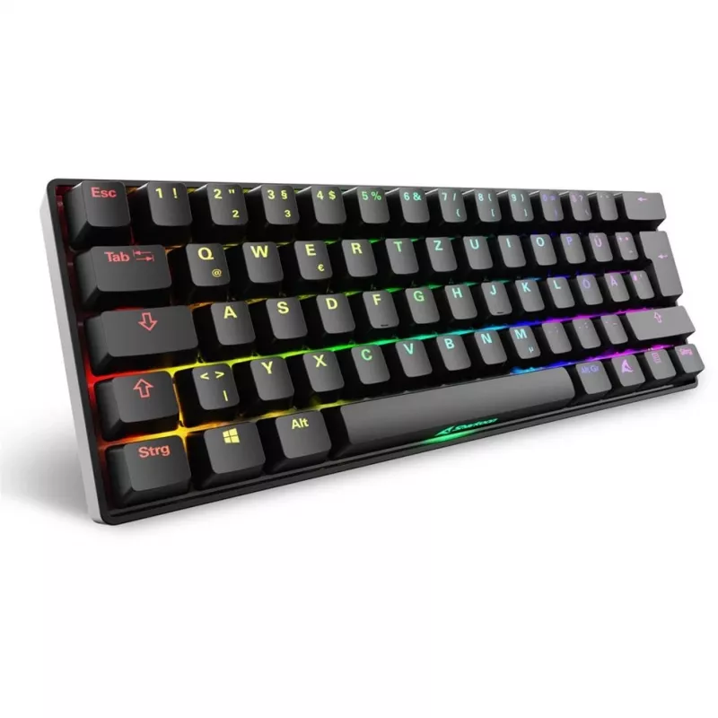 Teclado Sharkoon 100065629 Home USB QWERTZ alemán negro