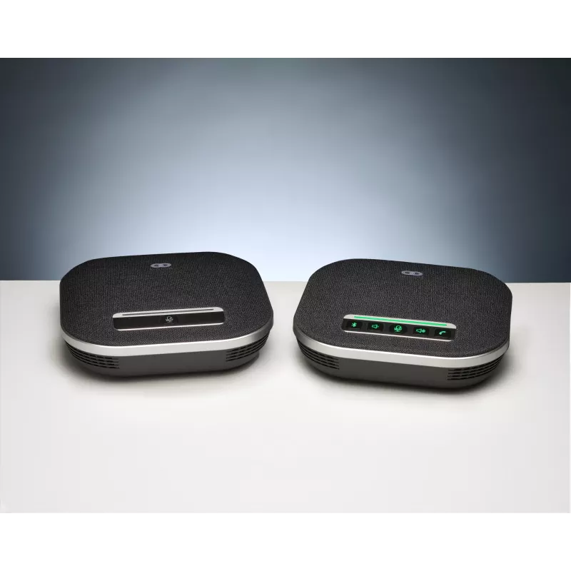 Altavoz de conferencia Boom Collaboration GEMINI con micrófono integrado, Bluetooth y USB, Negro