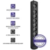 Protector de sobretensión Qoltec 50113 negro 8 salidas AC 230 V 1,8 m
