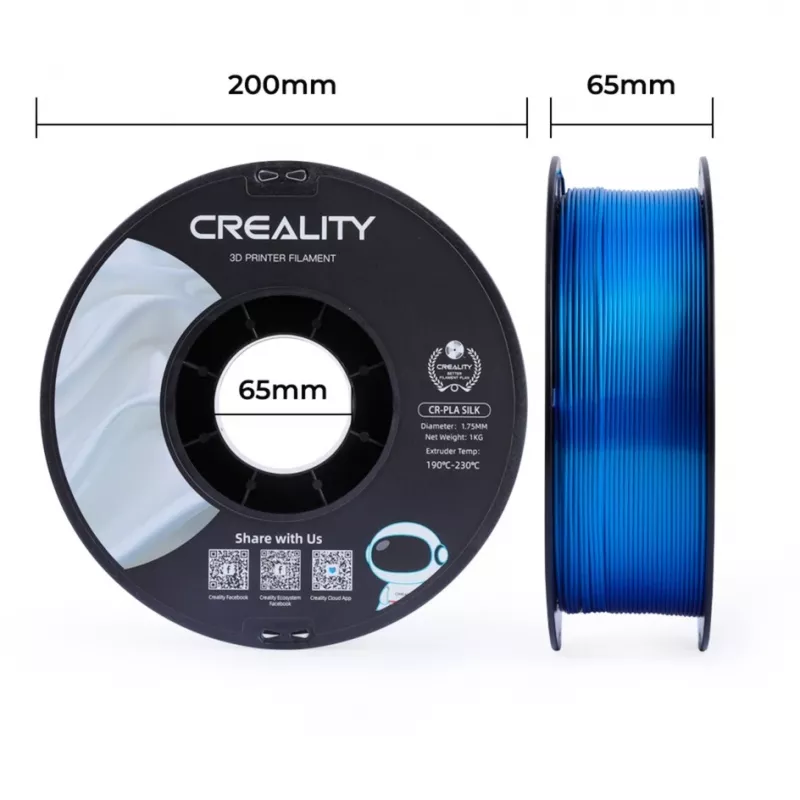 Material de impresión 3D Creality 3D 3301120006 azul seda 1 kg 1,75 mm