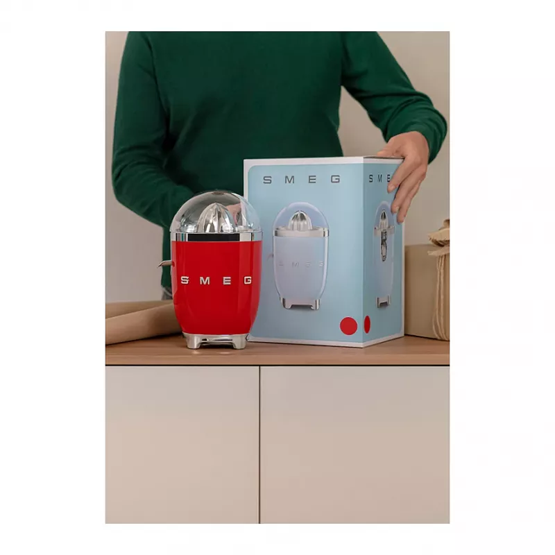 Exprimidor eléctrico de cítricos Smeg CJF11RDEU 70 W Rojo Acero inoxidable