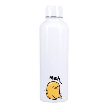 Botella de metal Paladone Gudetama — botella de acero inoxidable isotérmica con diseño de personaje