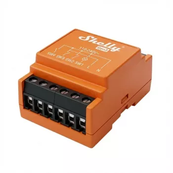 Relé eléctrico Shelly i4 Gen3 Naranja Wi‑Fi 2,4 GHz 1 W 110–240 V 4 canales