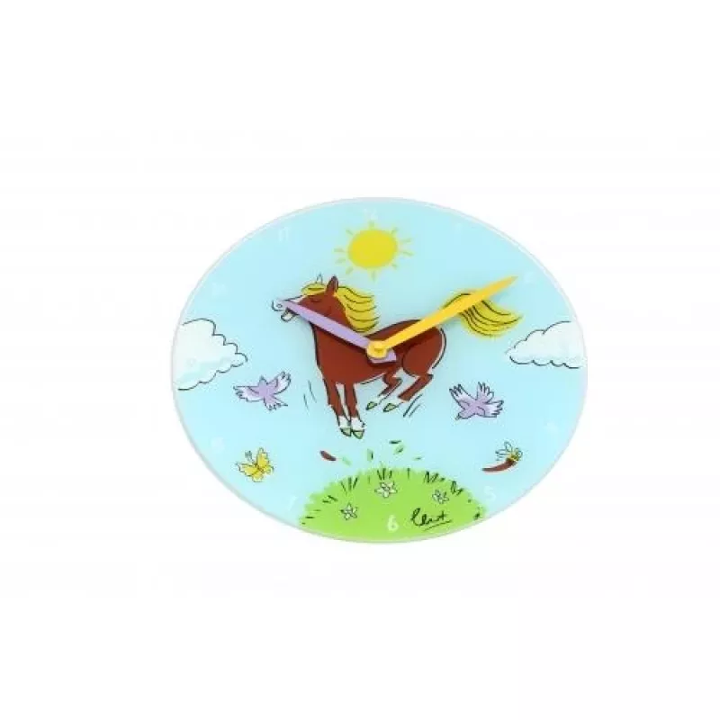 Reloj NeXtime 8812 Jump for joy, Ø30 cm, reloj de pared, azul/multicolor