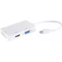Adaptador shiverpeaks ®-BASIC-S--Mini DisplayPort conector macho a HDMI/DVI/VGA conector hembra, Blanco (BS10-01015)