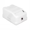 Delock 86235 caja de superficie Keystone, 1 puerto, con protección contra el polvo, blanca