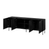 Cómoda SIENA 200x40x75 negro mate
