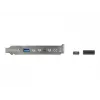 Chapa de ranura DeLOCK 89934 con 1 x conector USB Type-C y 1 x conector USB Type-A
