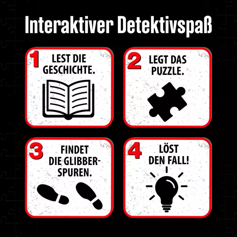 Puzle detective Die drei Kids: Cuidado con la trampa pegajosa (150 piezas)