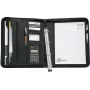 Carpeta de portfolio WEDO Collegemappe DIN A4 con calculadora integrada, piel sintética negra