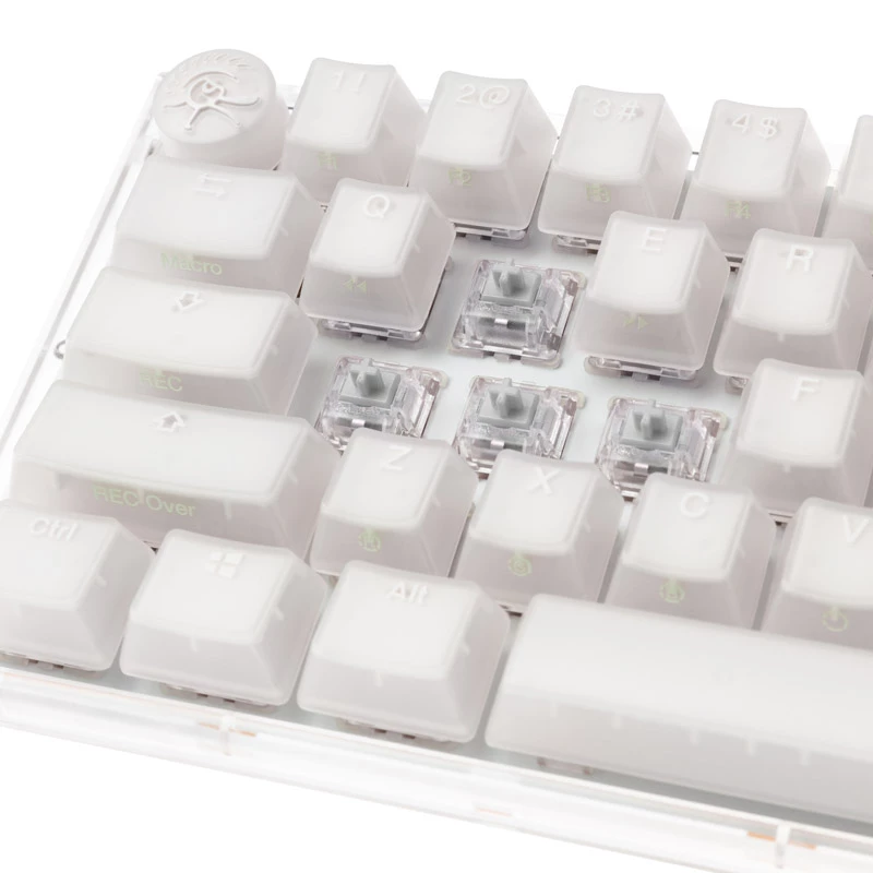 Teclado Ducky One 3 Aura White SF, gaming, USB, QWERTY, inglés de EE. UU.