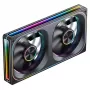 Ventilador de caja ARGB PWM 120mmx2, Jonsbo ZA-240 Infinity Mirror 240mm negro