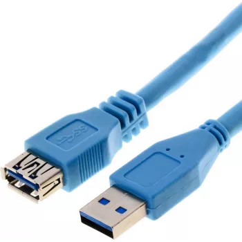 Cable USB Helos 014686 USB 3.2 Gen 1 3m azul