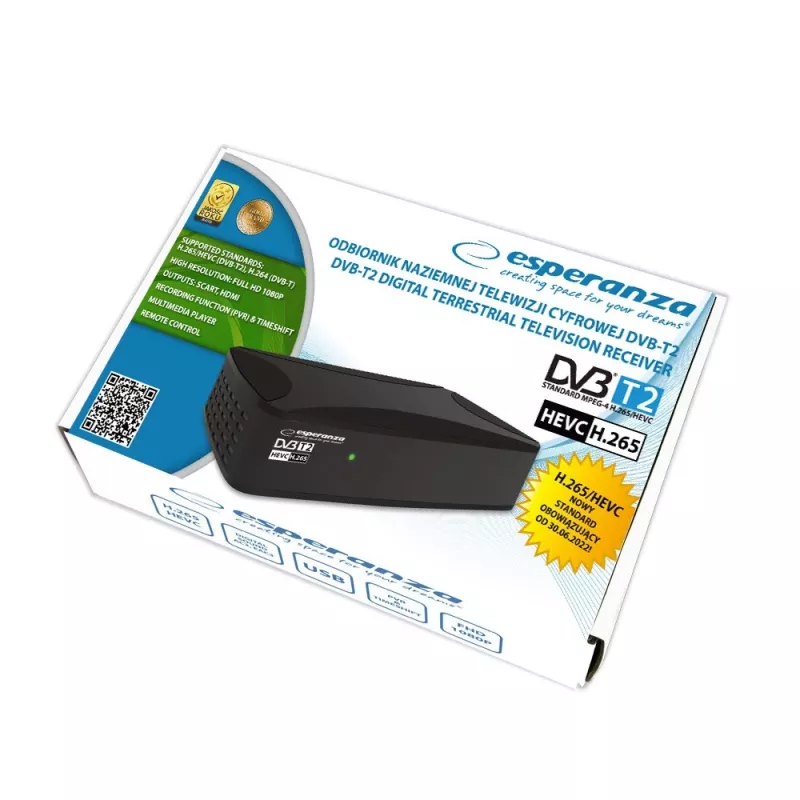Esperanza EV108R set-top box de TV por cable negro