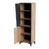 Estantería Cama Meble OVO 2D librería 50×38×182,5 cm roble/hormigón