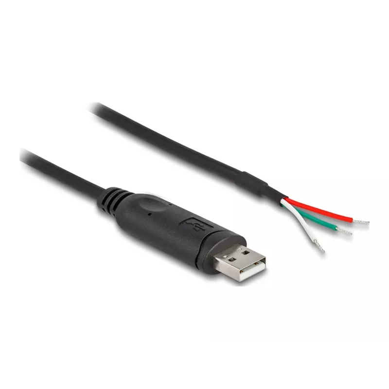 Cable adaptador DELOCK USB 2.0 Type-A a serie RS-485 2 m negro