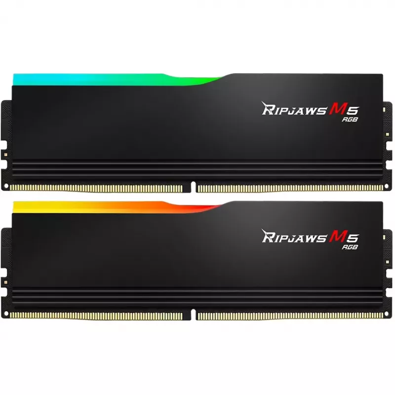 DIMM 96 GB DDR5-5200 (2x 48 GB) Dual-Kit, memoria RAM negra, F5-5200J4040A48GX2-RM5RK, Ripjaws M5, INTEL XMP