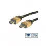 GOLD Cable HDMI High Speed con Ethernet 10,0 m, HDMI Type-A estándar, HDMI Type-A estándar