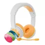BuddyPhones School+ BP-SCHOOLP-YELLOW auriculares para niños, 3+, 85 dB, amarillos