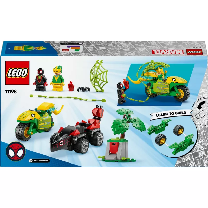 LEGO MARVEL 11198 Spin y Electro Caza del vehículo dinosaurio
