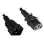 Microconnect PE030610 Cable de alimentación negro 1 m conector hembra C13 conector hembra C20
