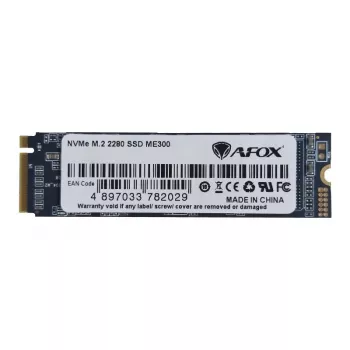 SSD M.2 NVMe interno AFOX ME300 128GB (PCIe x4, 3D NAND, hasta 1,6 GB/s de lectura, 600 MB/s de escritura)