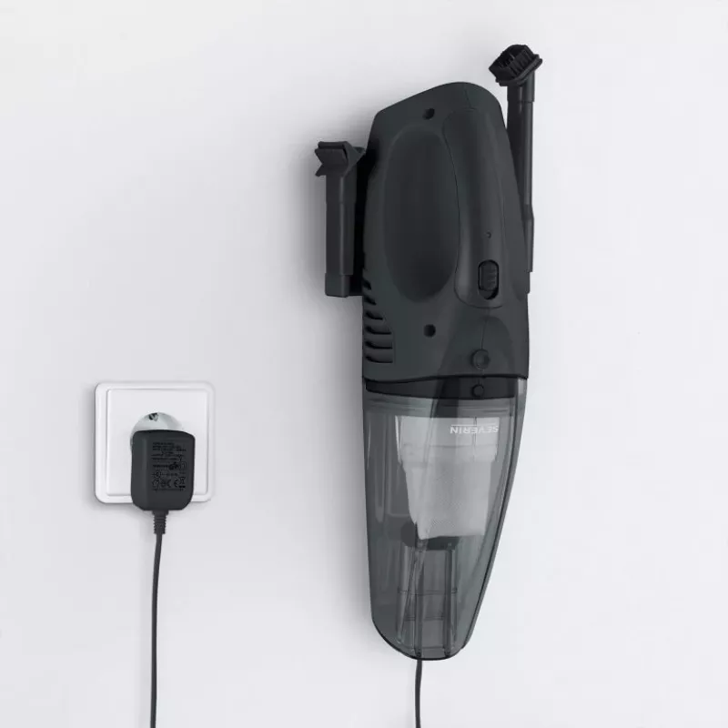 Severin HV 7963 aspirador de mano inalámbrico, sólidos y líquidos, Li-Ion de 7,4 V, carga en el coche de 12 V
