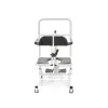 Silla de ruedas sanitaria MDH BMW02 — silla sanitaria ligera plegable para adultos, estructura portátil