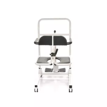 Silla de ruedas sanitaria MDH BMW02 — silla sanitaria ligera plegable para adultos, estructura portátil