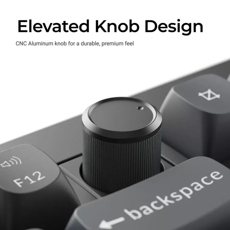 Teclado mecánico Keychron V3 Ultra 8K – QWERTY, Bluetooth y cable, RGB, negro