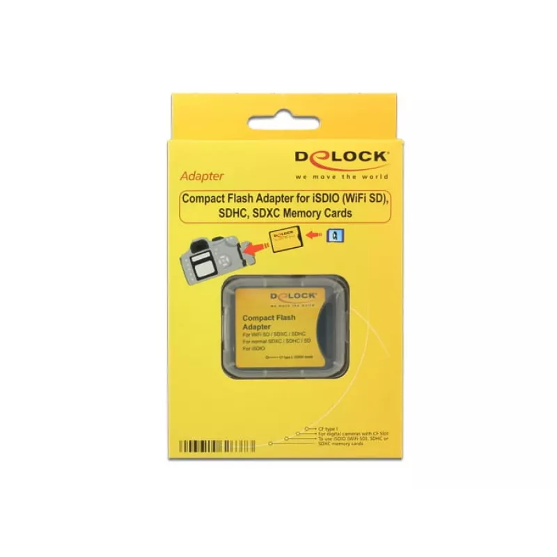 Adaptador de tarjetas flash DeLOCK 62637