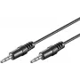 Cable de conexión jack 3,5 mm Wentronic Goobay HQ, Negro, 0,6 m - conector macho jack 3,5 mm (3 polos, estéreo) > conector macho jack 3,5 mm (3 polos, estéreo) (51141)