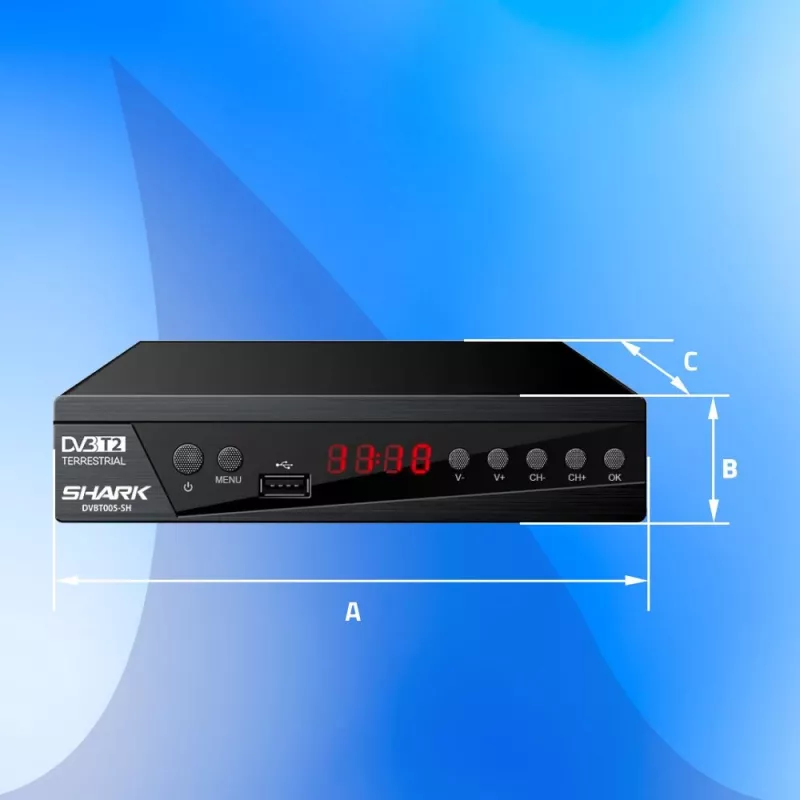 Sintonizador de TV digital MANTA DVBT005-SH DVB-T/T2 compatible con HEVC