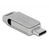 Memoria flash USB DeLOCK 128 GB USB-C Type-A modelo giratorio