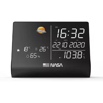 Nasa WSP1300 Black estación meteorológica/altavoz BT