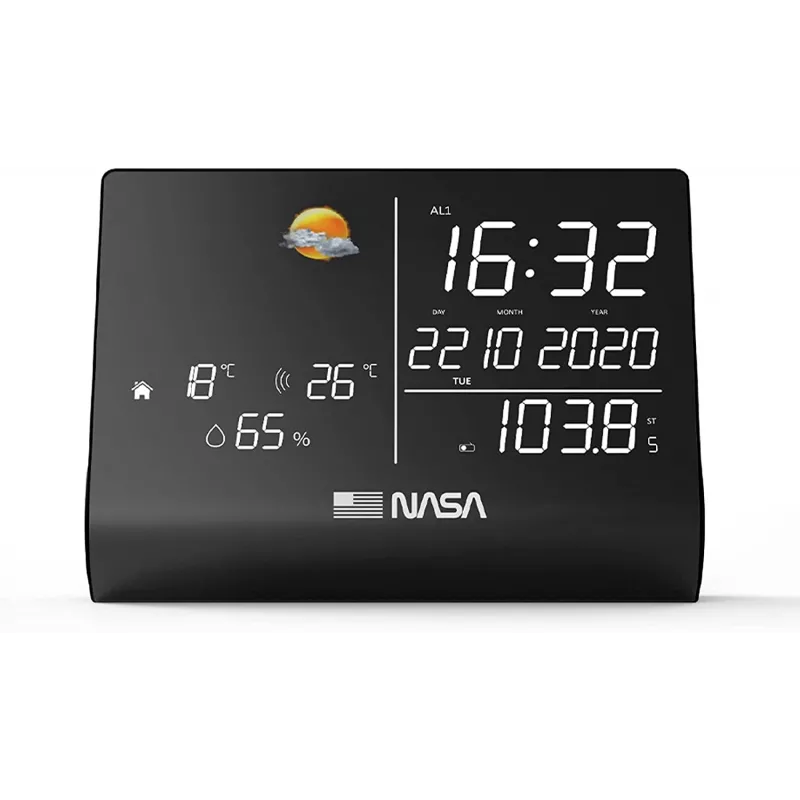 Nasa WSP1300 Black estación meteorológica/altavoz BT