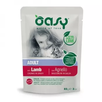 Oasy Chunks en Salsa Adult CORDERO 85 g